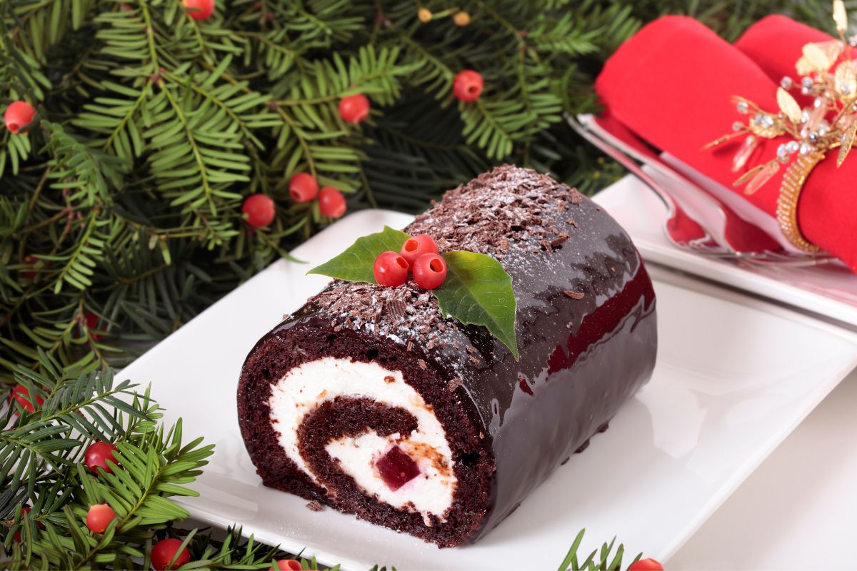 Bûche de noël au chocolat