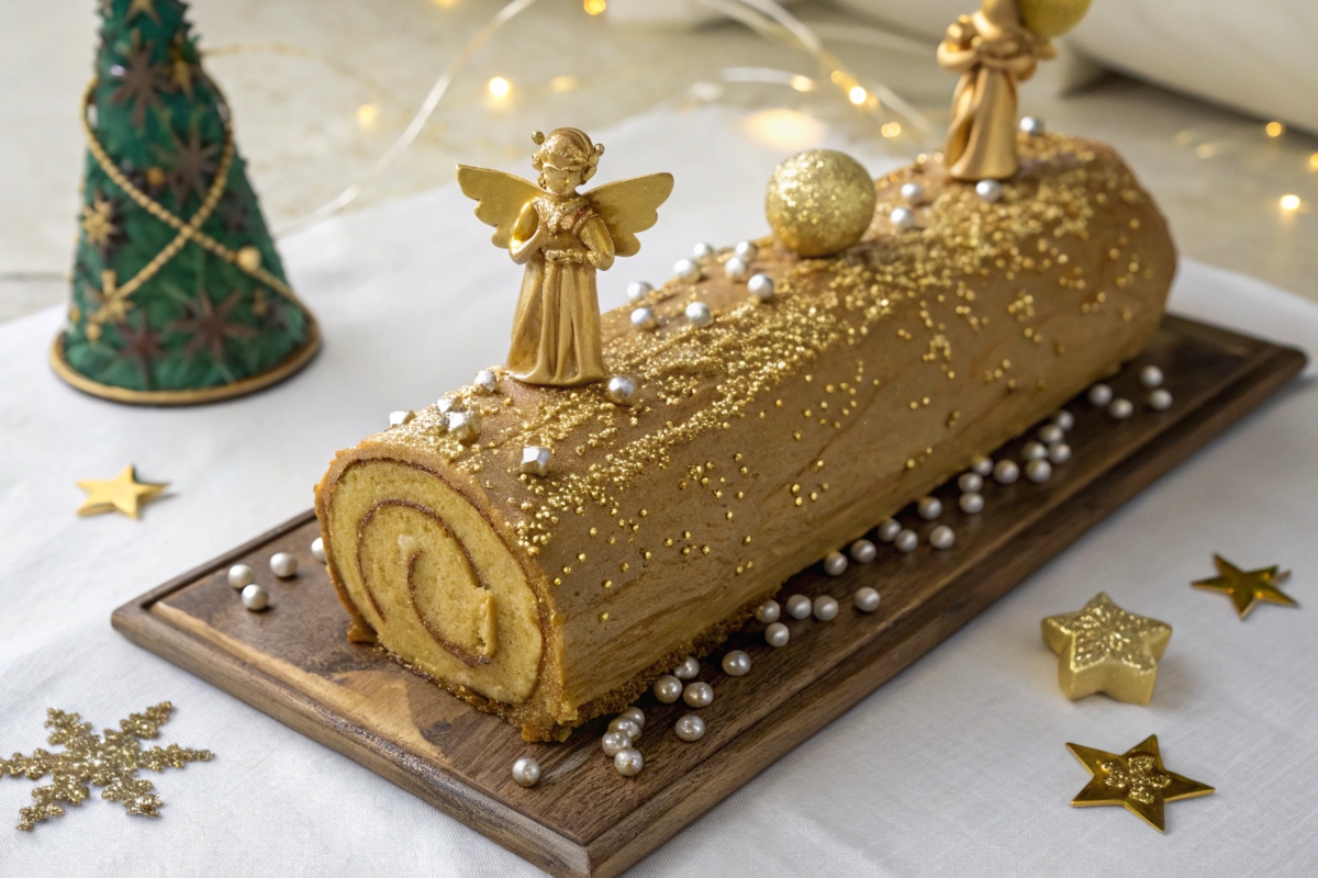 Décoration bûche de noël